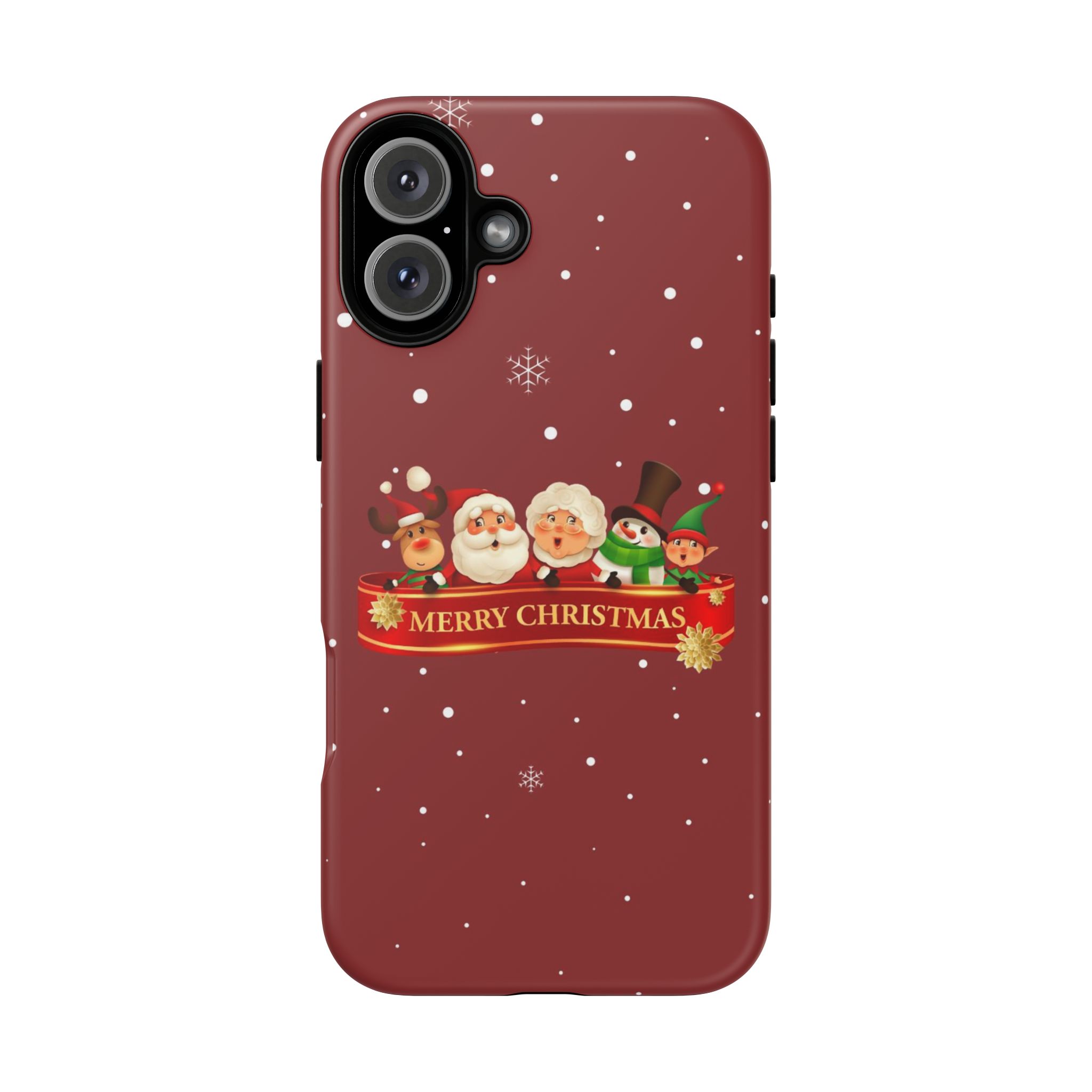 Christmas Phone Case – "Merry Christmas" Santa, Reindeer & Elf Tough Case - Image 69