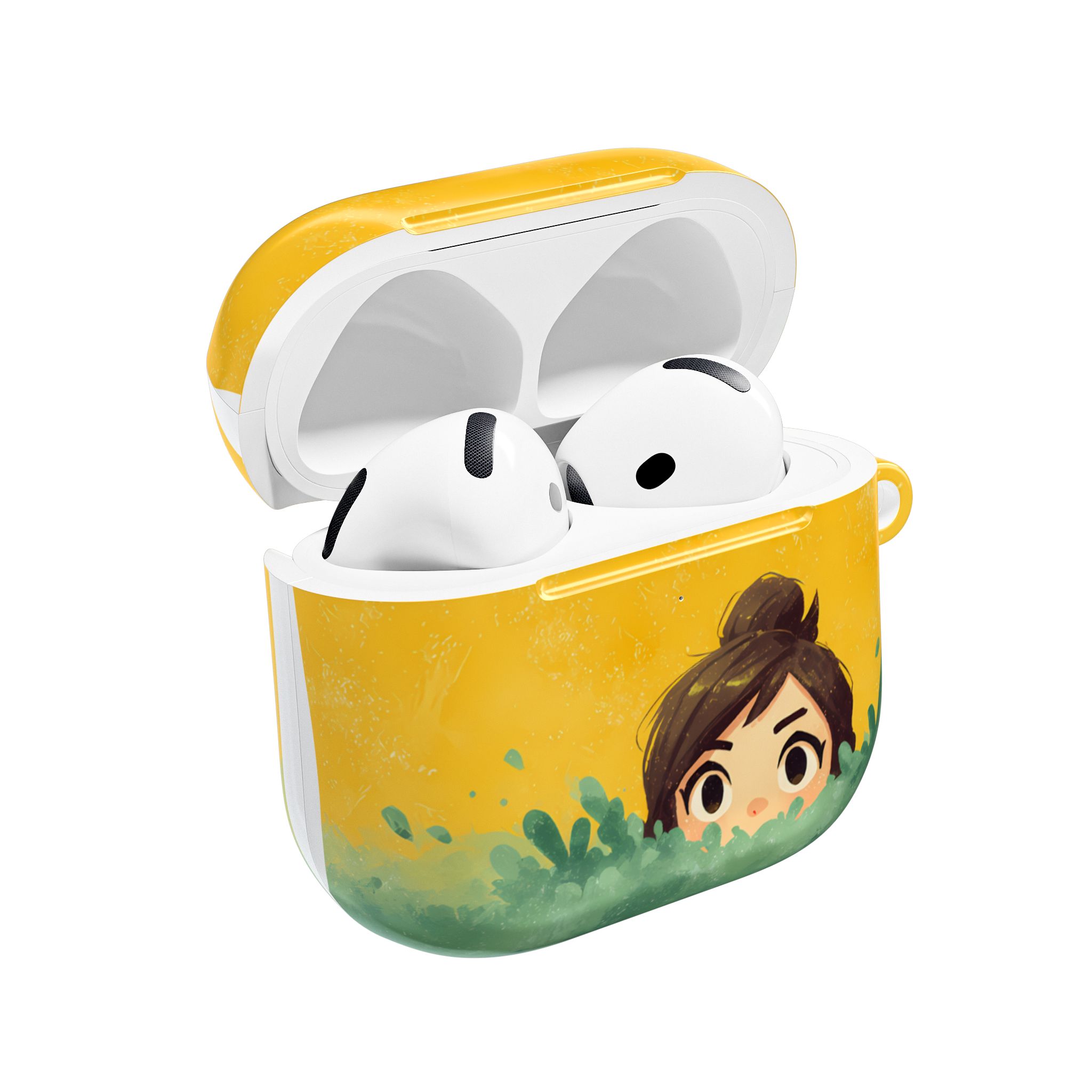 AirPod Case — Cute Peeking Character Silicone Cover - Image 4