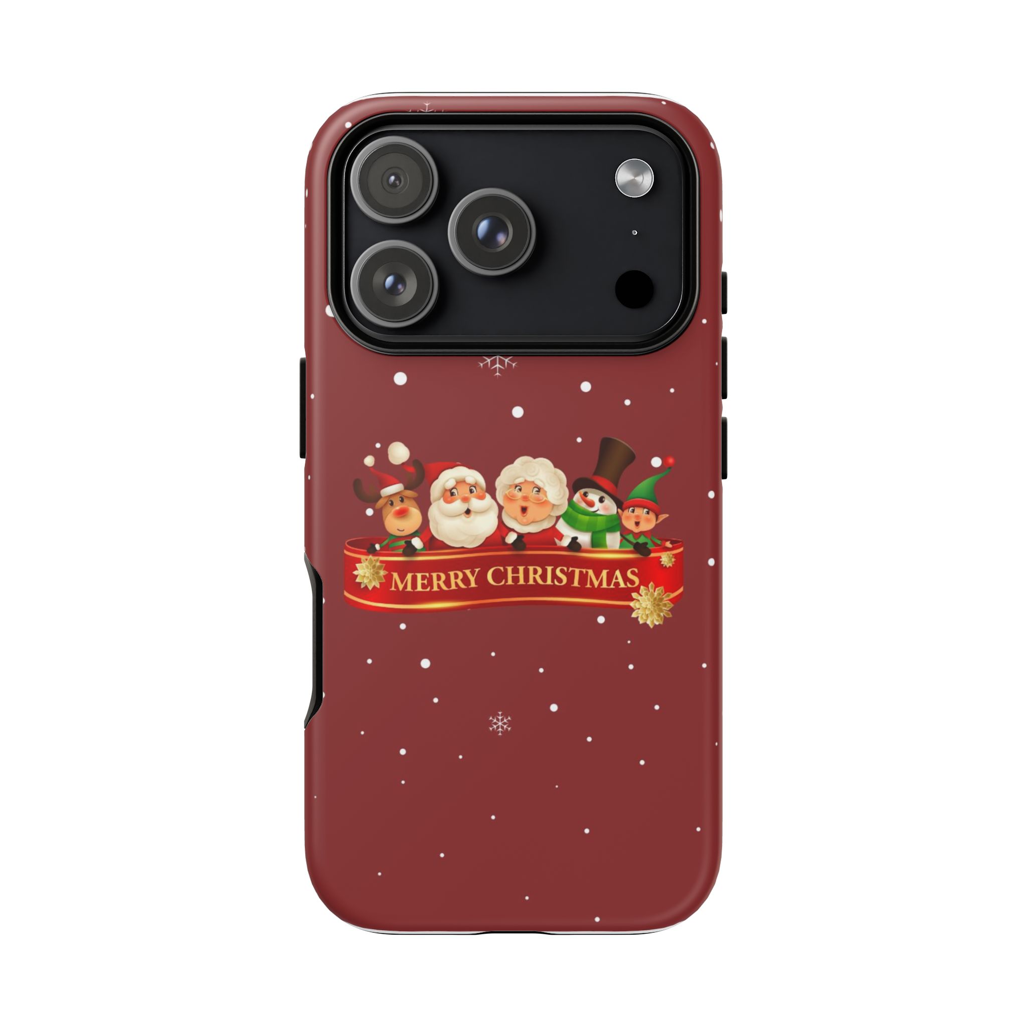 Christmas Phone Case – "Merry Christmas" Santa, Reindeer & Elf Tough Case - Image 94