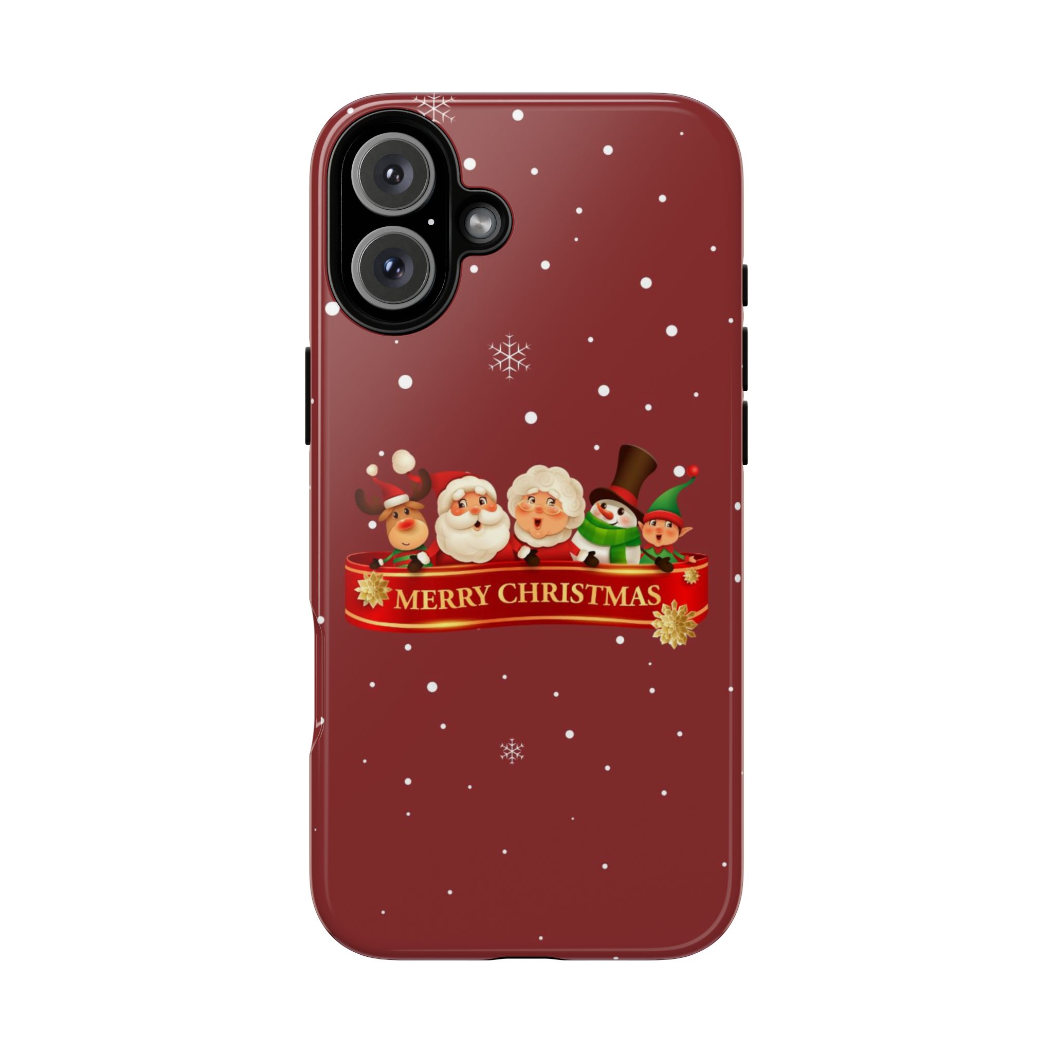 Christmas Phone Case – "Merry Christmas" Santa, Reindeer & Elf Tough Case - Image 65