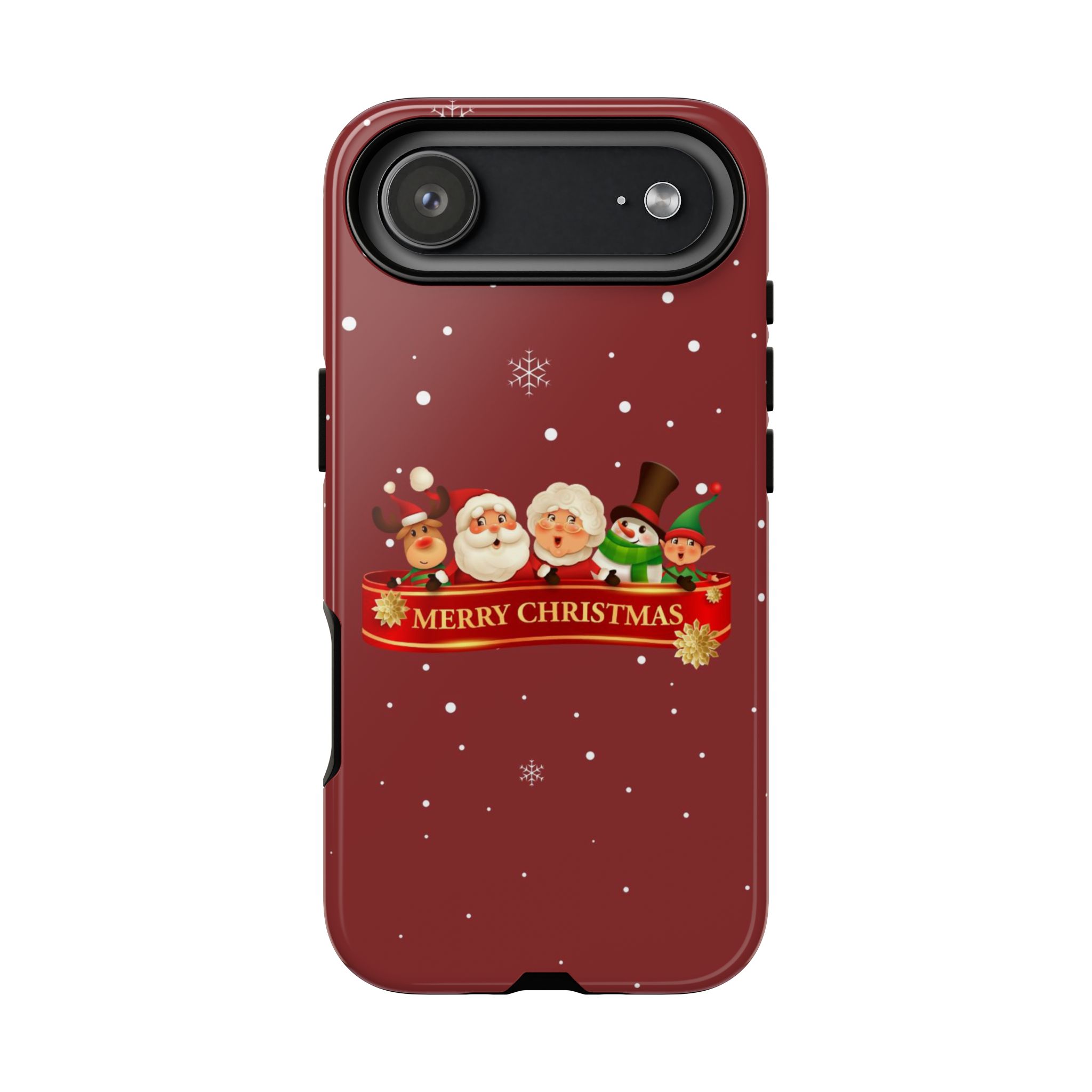Christmas Phone Case – "Merry Christmas" Santa, Reindeer & Elf Tough Case - Image 91