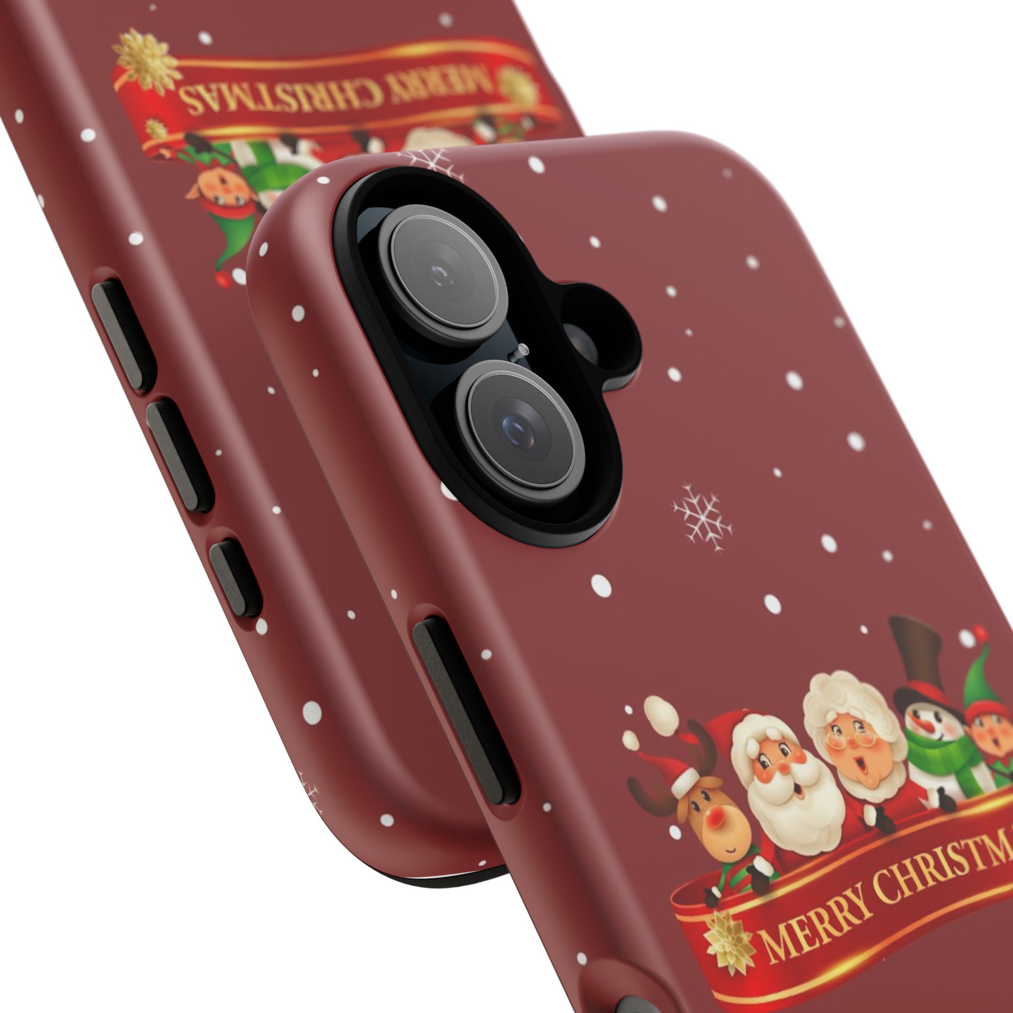 Christmas Phone Case – "Merry Christmas" Santa, Reindeer & Elf Tough Case - Image 62