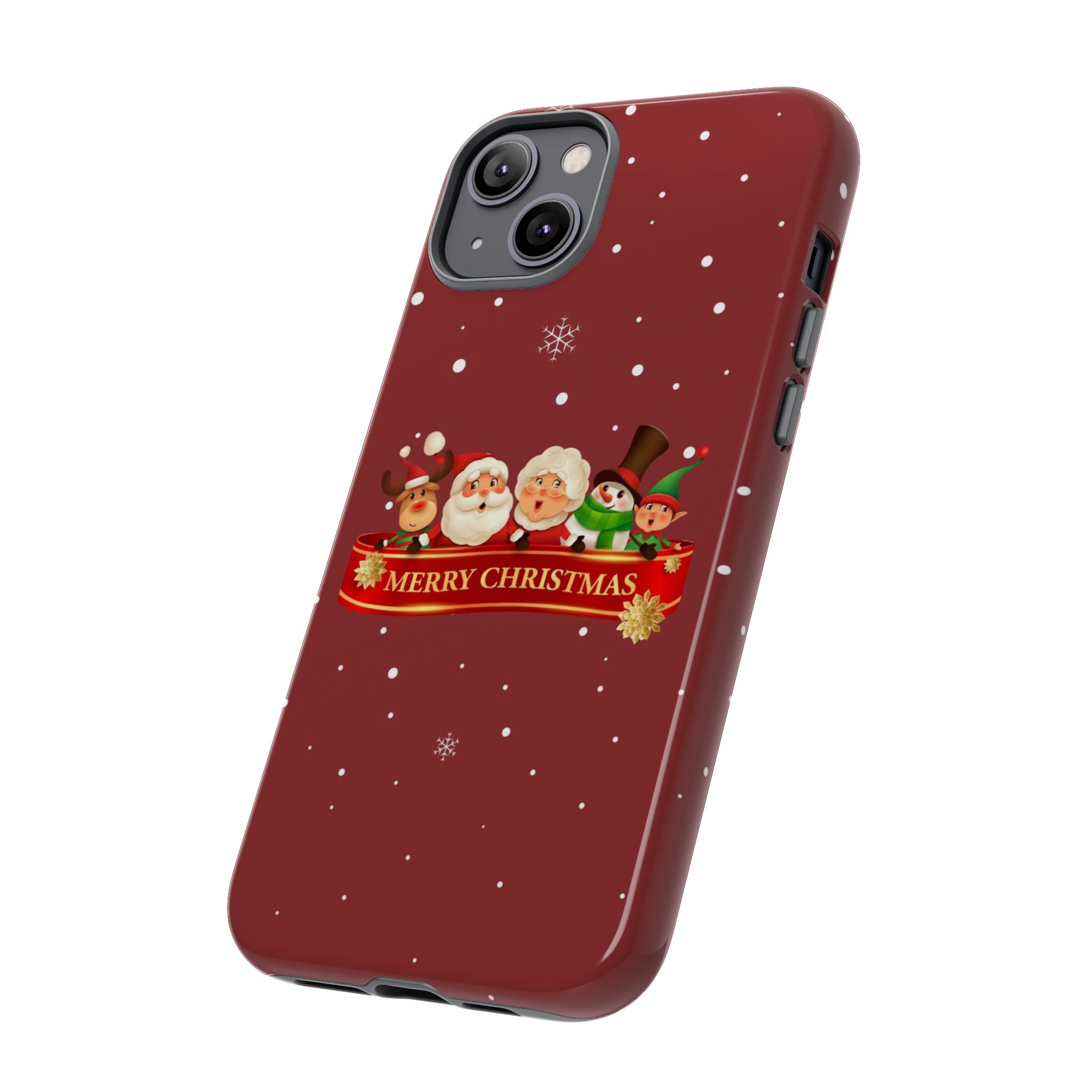 Christmas Phone Case – "Merry Christmas" Santa, Reindeer & Elf Tough Case - Image 18