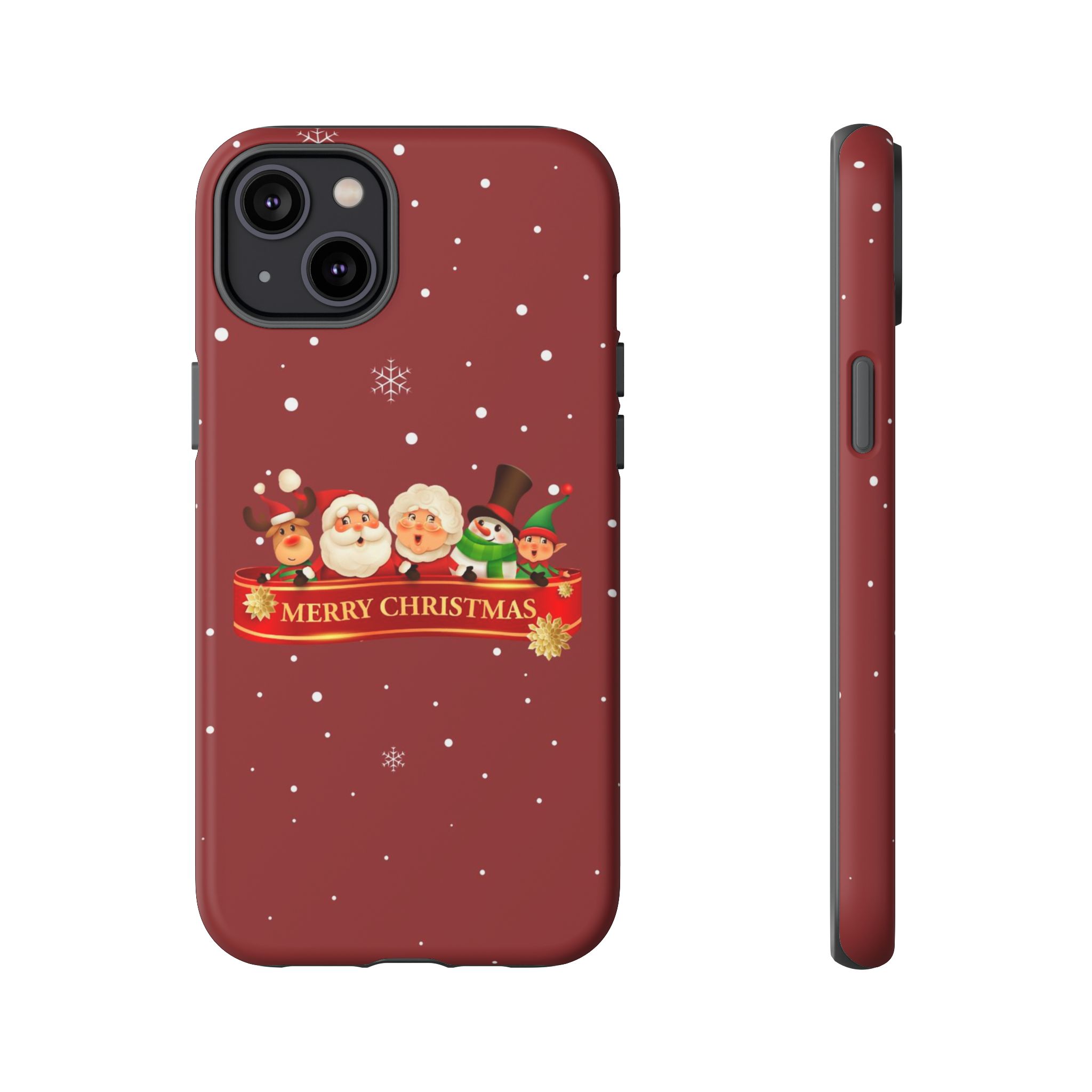 Christmas Phone Case – "Merry Christmas" Santa, Reindeer & Elf Tough Case - Image 21