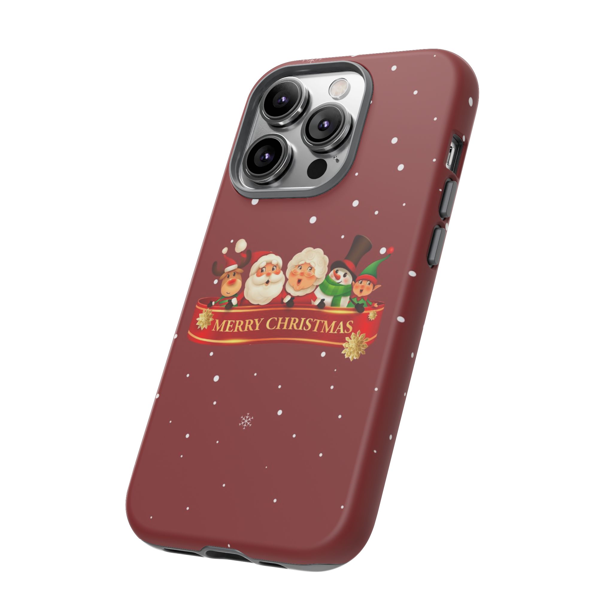 Christmas Phone Case – "Merry Christmas" Santa, Reindeer & Elf Tough Case - Image 14