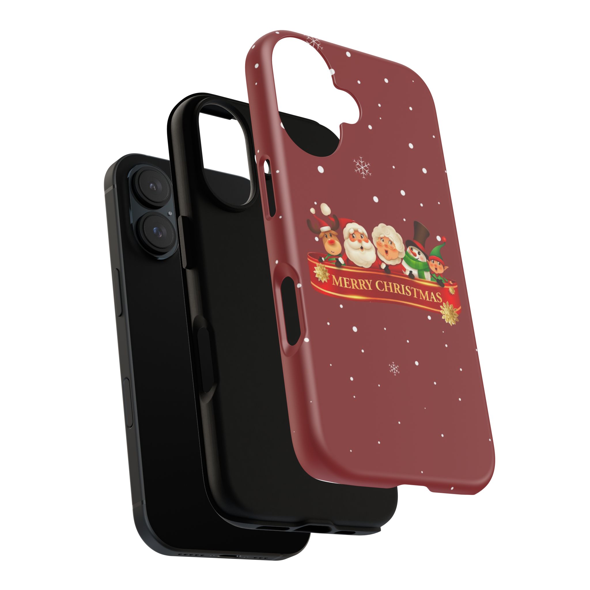 Christmas Phone Case – "Merry Christmas" Santa, Reindeer & Elf Tough Case - Image 63