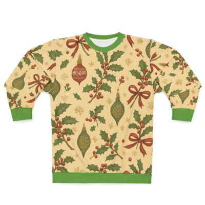 Vintage Holly & Ornaments Sweatshirt