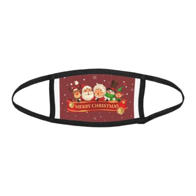 Kids Christmas Face Mask — Merry Christmas Santa & Friends Holiday Mask